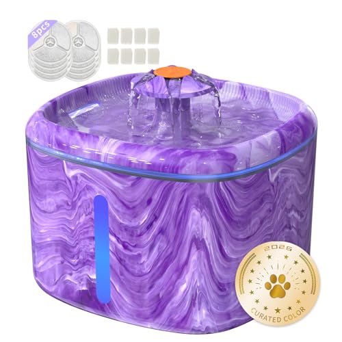 Cat Water Fountain Purple