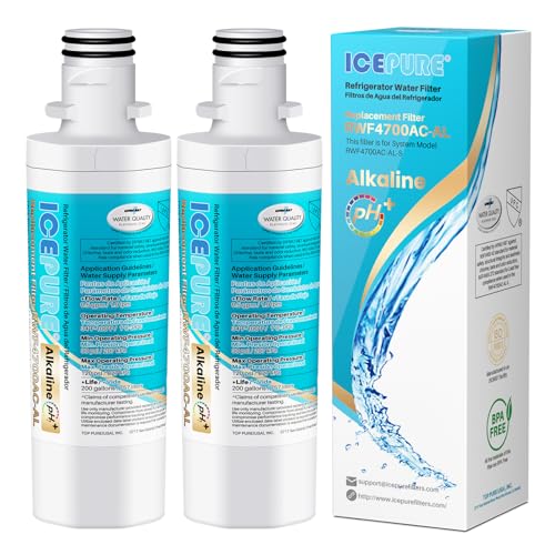 Alkaline LT1000PC Refrigerator Water Filter Replacement for LG LT1000P (2 Count)