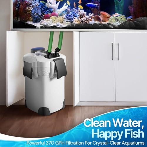 Aquarium Canister Filter with 525GPH Flow Rate