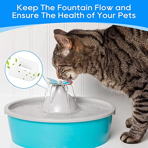 Cat Water Fountain Filter Compatible with Petsafe Water Fountain (8 Count)