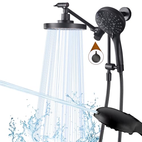 Rain Shower Head with Handheld Spray Built