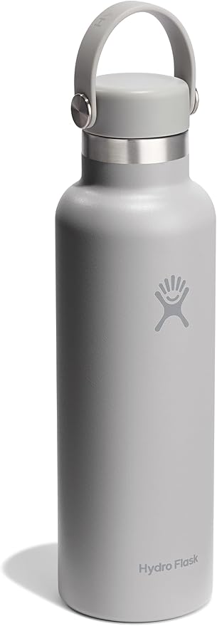Hydro Flask Water Bottle - Insulated Stainless Steel - Non Spill, Leakproof in 21 Oz Birch Gray