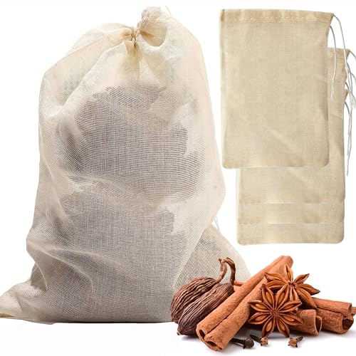 Soup Bags Cotton Mesh Bag for Cooking (4 Count)