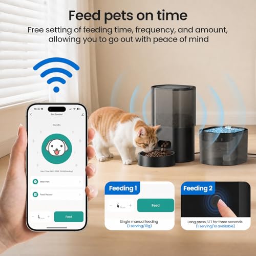Automatic Cat Feeder and Water Fountain 2