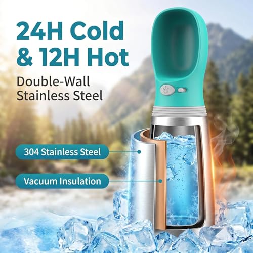 24oz Insulated Dog Water Bottle