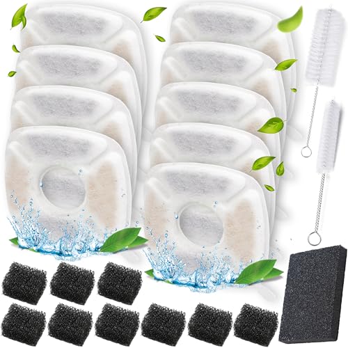 21 Pcs Cat Water Fountain Filters for Veken 95oz (21 Count)