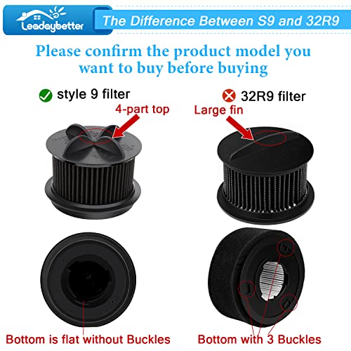2 Replacement Foam & Filter Compatible with Style 9 (2 Count)