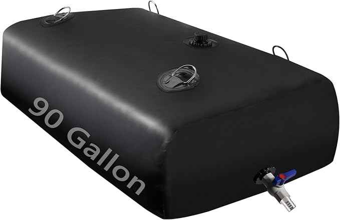 Water Tank, Water Storage Bladder, Portable Water Tank, Water Bladder Tank, Large Water Storage, Water Storage Containers for Camping, Garden, Emergency Water Storage Black