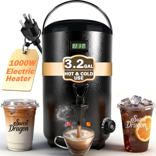 Electric Insulated Beverage Dispenser With Heating
