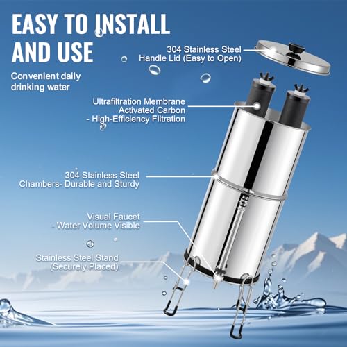 Gravity fed Water Filter System