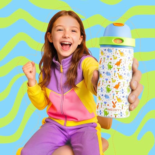 2 Pack 18 oz Insulated Stainledss Steel Water Bottles for Boys Girls (2 Count)