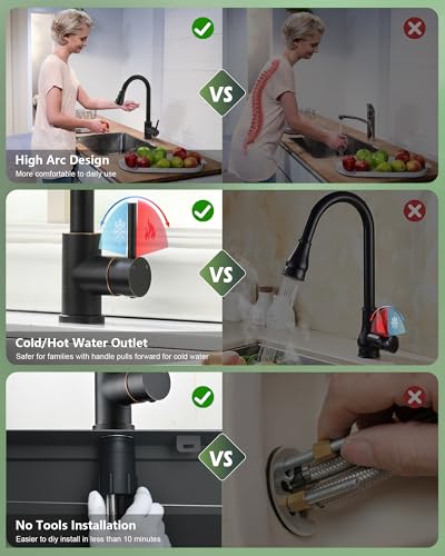 Kitchen Faucet with Pull Down Sprayer