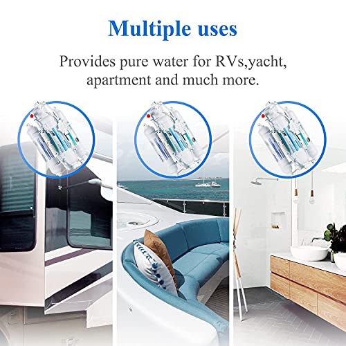 4 Stage Reverse Osmosis RO Drinking Water Filter System