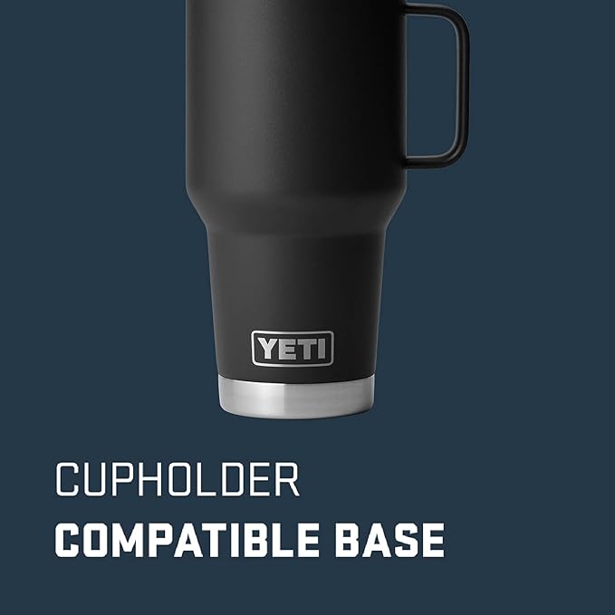 YETI Rambler 30 oz Travel Mug, Stainless Steel, Vacuum Insulated with Stronghold Lid