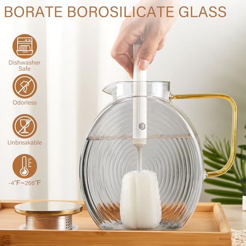 84 oz Glass Pitcher with Lid