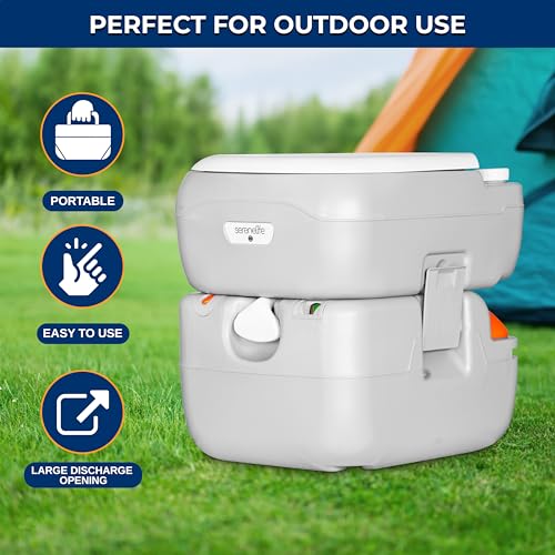 5.8 Gal Portable Camping Toilet For Adults