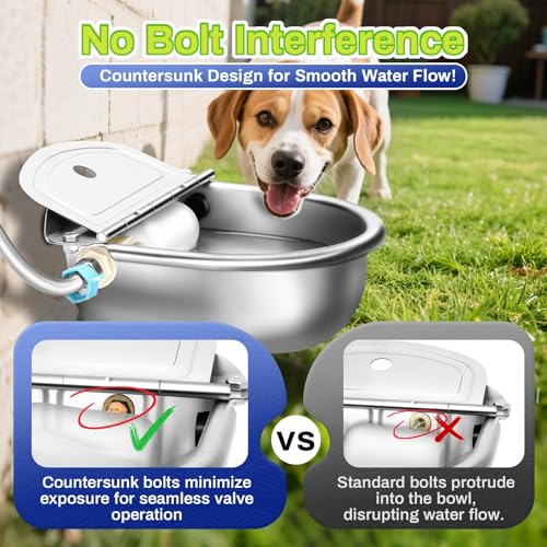 Automatic Animal Drinking Water Bowl with Float Valve