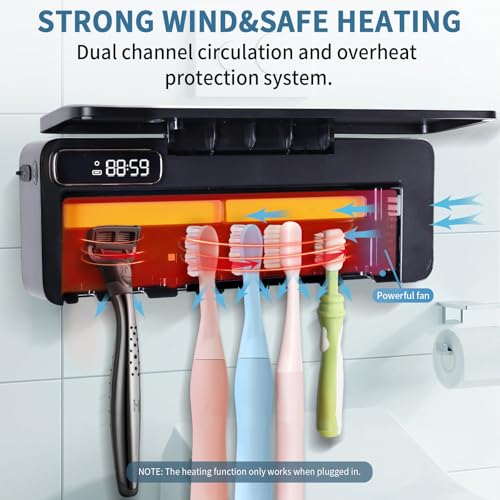 UV Toothbrush Sanitizeri Holder with 99.9% Cleaning