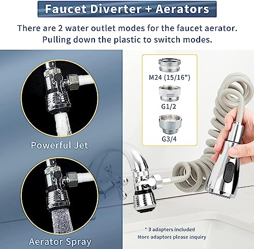 Kitchen Sink Sprayer Hose Attachment for Faucet (7 Count)