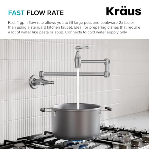Allyn Pot Filler Faucet with Retractable Arm