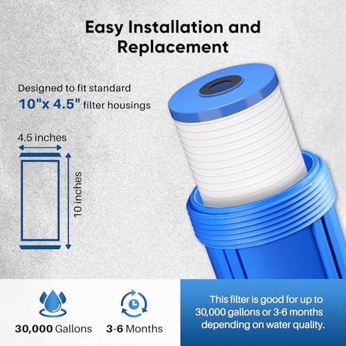 AP810 Whole House Grooved Sediment Water Filter (3 Count)