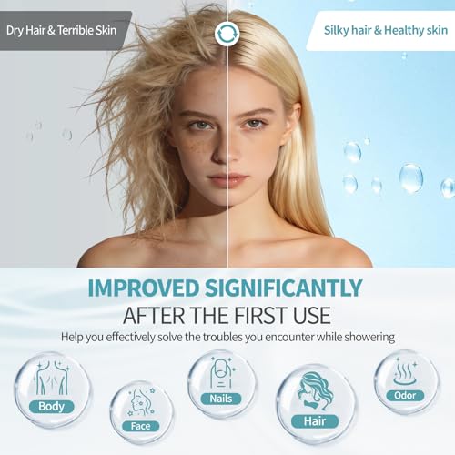 2 in 1 Shower Filter and Filtered Shower Head for Hard Water