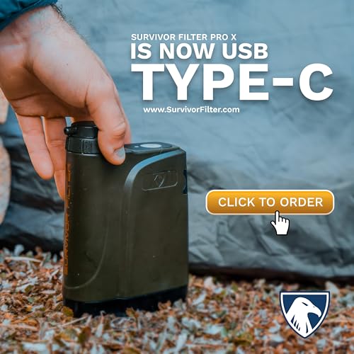 PRO X Electric Portable Water Filter for Camping & Survival