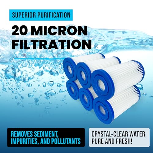 5" x 2.5" Fits The Pod Ice Chiller Cold Plunge Water Filter Cartridges (6 Count)