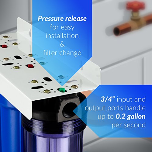 WCB32+AHPF12MNPT12X2 Whole House Water Filter System
