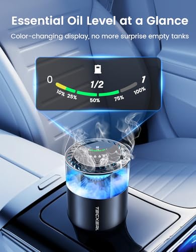 Smart Car Air Freshener Diffuser with Ambient Light