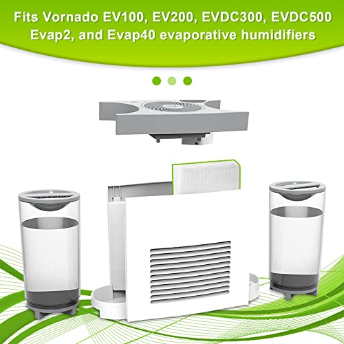 2 Pack MD1 0034 Humidifier Wick Filter for Vornado Evaporative Humidifier (2 Count)