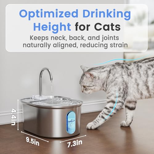 Stainless Steel Cat Water Fountain