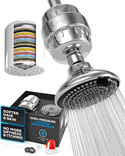 23 Stage Filtered Shower Head with 3 Spray Settings