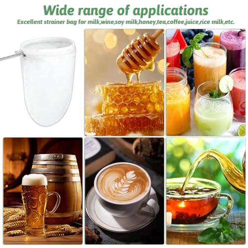3 Pcs Fine Mesh Strainer Bags
