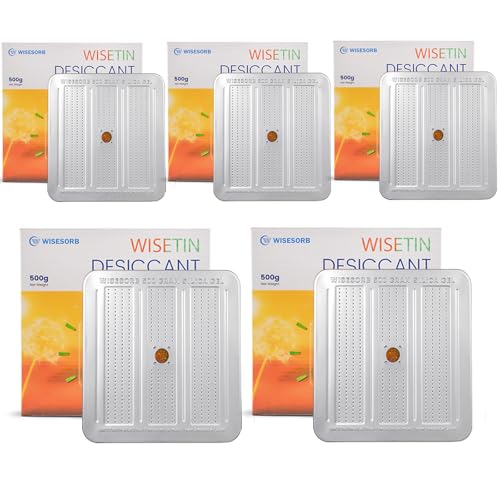5 Packs 500 Gram Desiccant Canisters