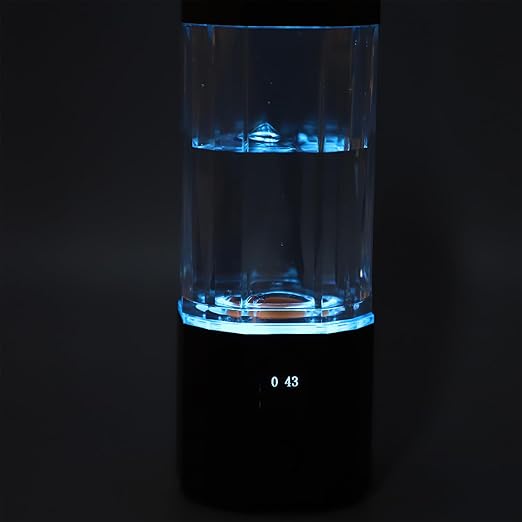 Generic Hydrogenrich Water Bottle, Hydrogen Water Bottle, Platinum Electrode, Colorful Lights 5 Minutes 10 Minutes 6000 Ppb + 8000 Ppb + Leakproof for Office (Black), Generic2koq7r651b-11