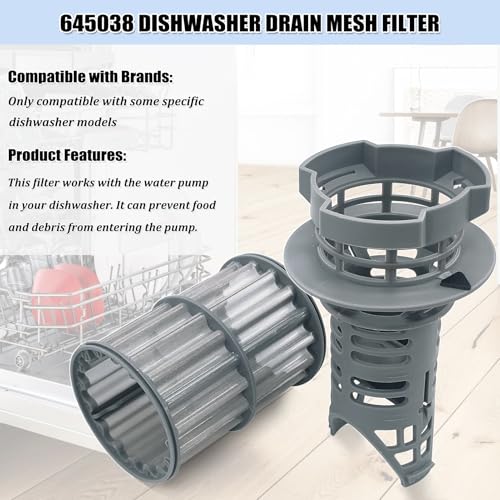 UPGRADED 645038 00645038 Dishwasher Drain Mesh Filter