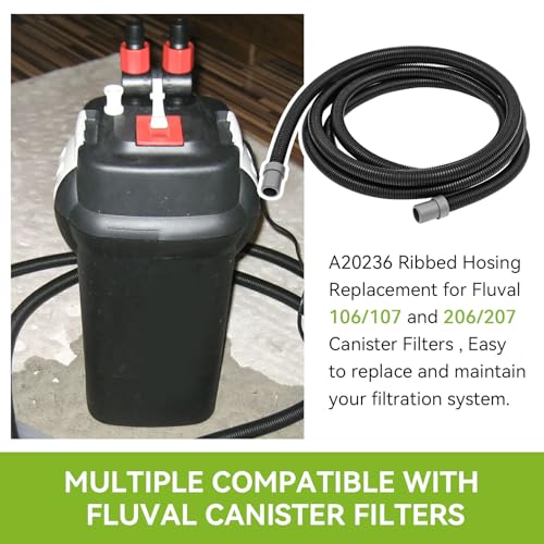 A20014 Ribbed Hosing Replacement for Fluval 106 (5.2911 Ounce)