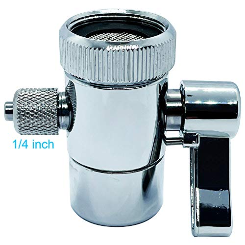 Kitchen Sink Faucet Water Filter Diverter Valve for Push on 1