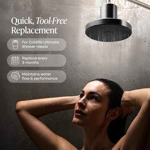 Cold Life Shower Head Replacement Filter Cartridge