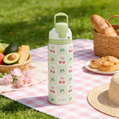 Cherry Stainless Steel Water Bottle
