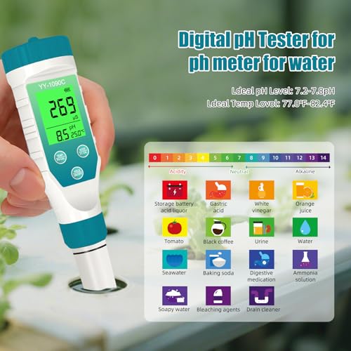 PH Meter for hydroponics & Spa Salt Tester