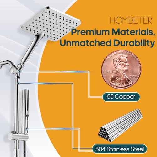 High Pressure Rain Shower Head with Handheld