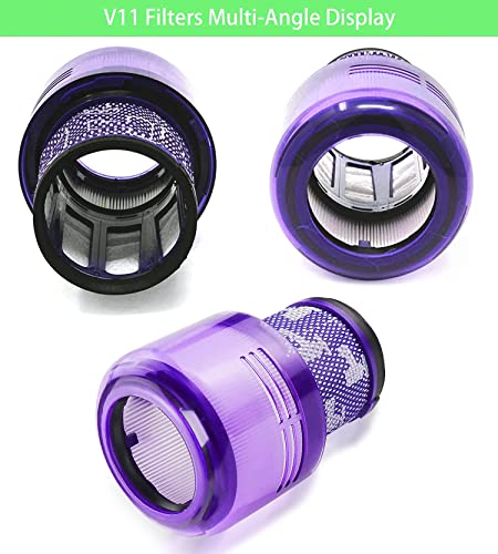 V11 Animal Filter Replacement Compatible with Dyson V11 Torque Drive V11 Animal V11 Complete V11 Extra V15 Detect Vacuums (3 Count)