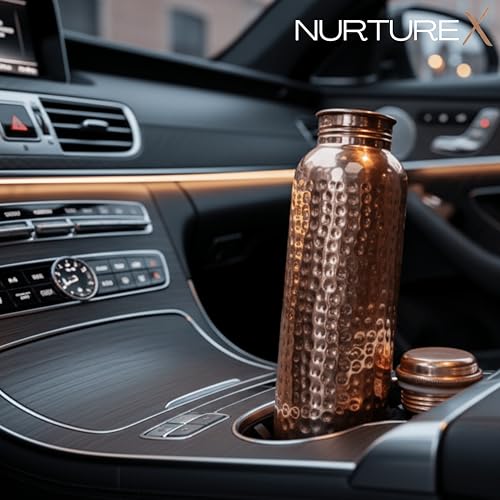 Pure Copper Water Bottle for Drinking 1 L
