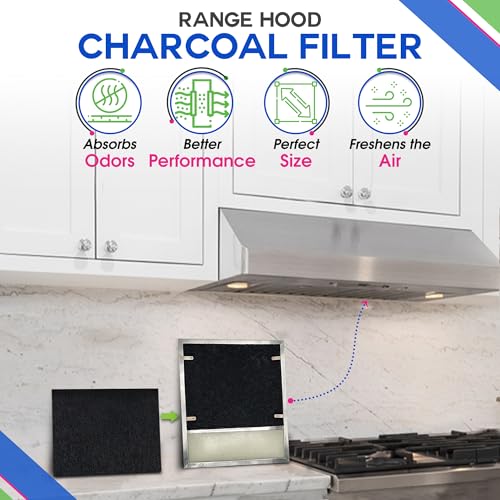 Range Hood Charcoal Filter 7.75” x 10.5” For Broan and Nutone BP58 (3 Count)