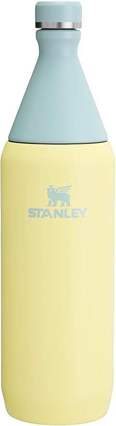 Stanley All Day Slim Bottle 34 oz Twist On Lid with Leakproof Seal Slim Design for Travel & Gym Insulated Stainless Steel BPA-Free Pomelo (Pack of 8)