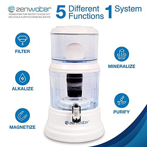 4 Gallon Countertop Gravity Water Filter System