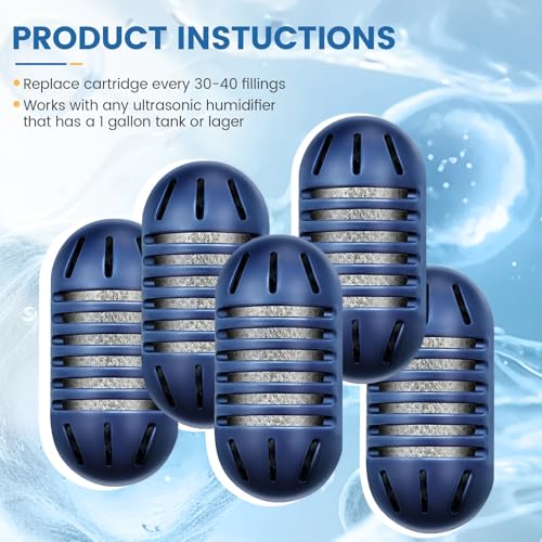 Demineralization Cartridge for HoMedics Ultrasonic Humidifiers (12 Count)