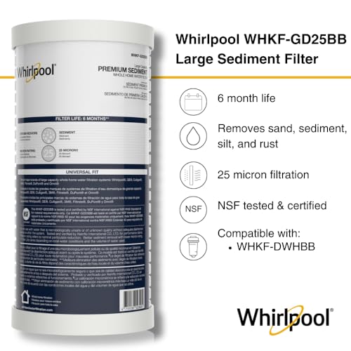 Whole House Large Capacity Sediment Filter WHKF (4 Count)
